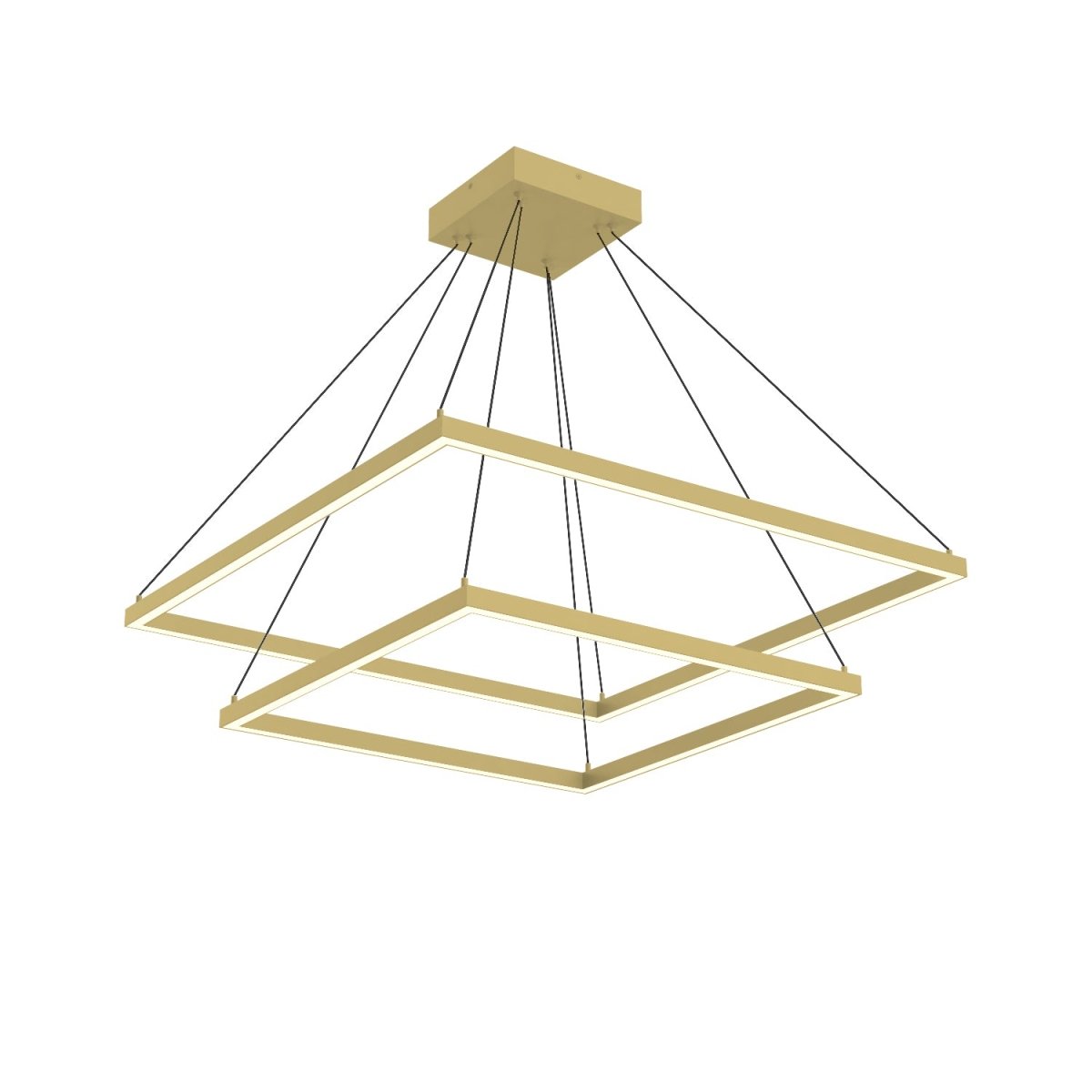 Chandelier Piazza - Or brossé 31 1/2" 2 - étages by Kuzco Lighting | Luminaires & cie