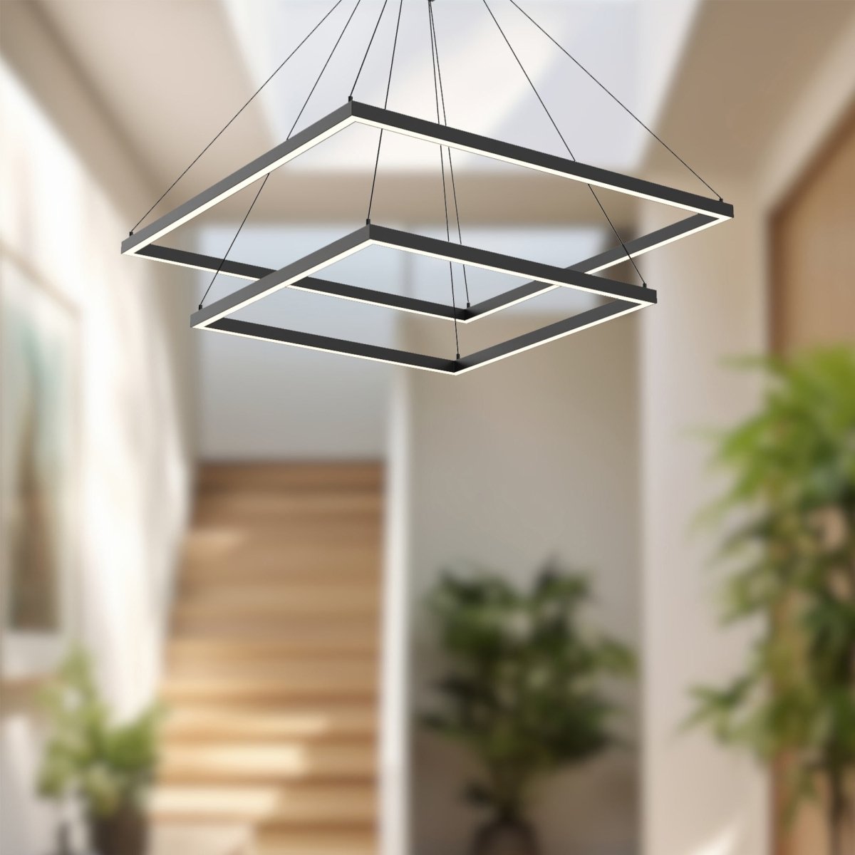 Chandelier Piazza - Noir 31 1/2" 2 - étages by Kuzco Lighting | Luminaires & cie