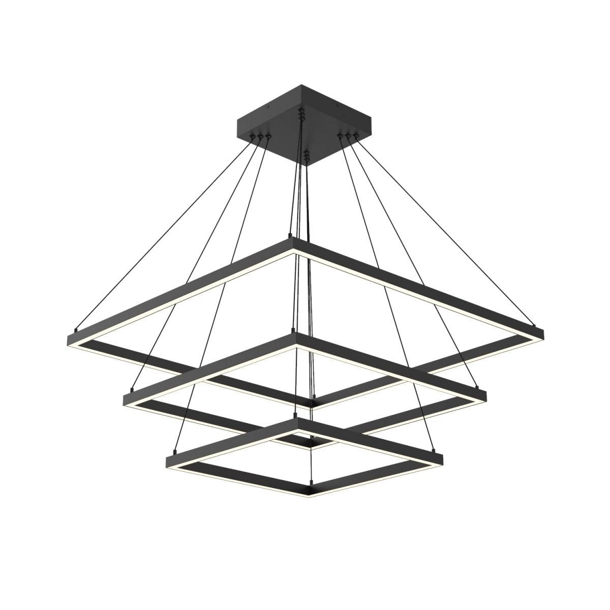 Chandelier Piazza - Noir 31 1/2" 3 - étages by Kuzco Lighting | Luminaires & cie