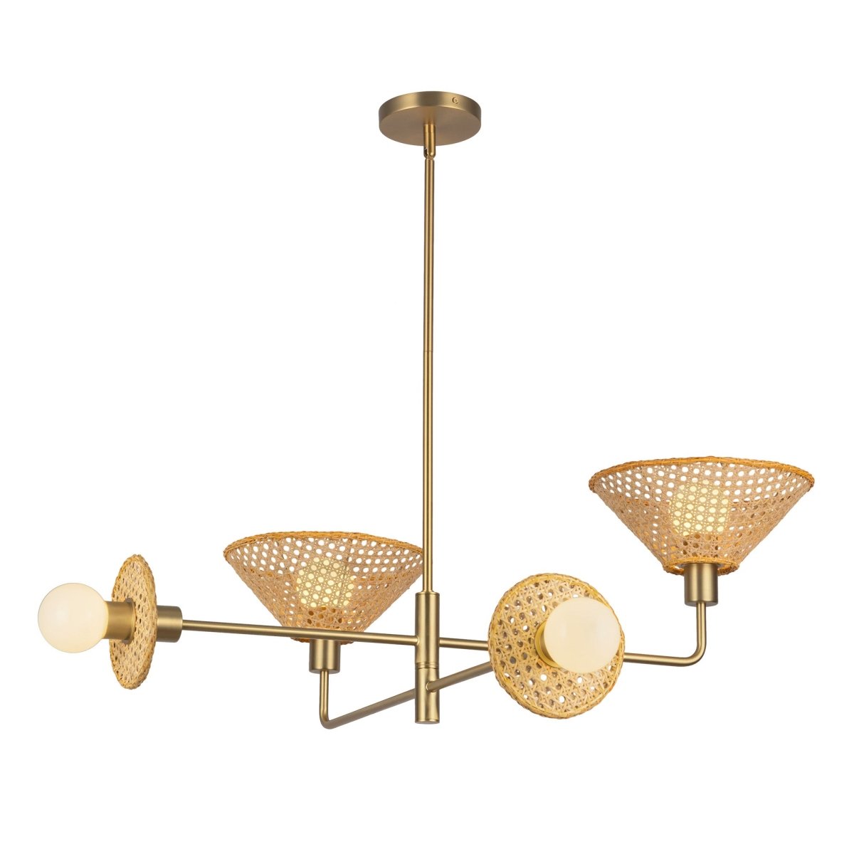 Chandelier Piper - Or brossé by Alora Lighting | Luminaires & cie