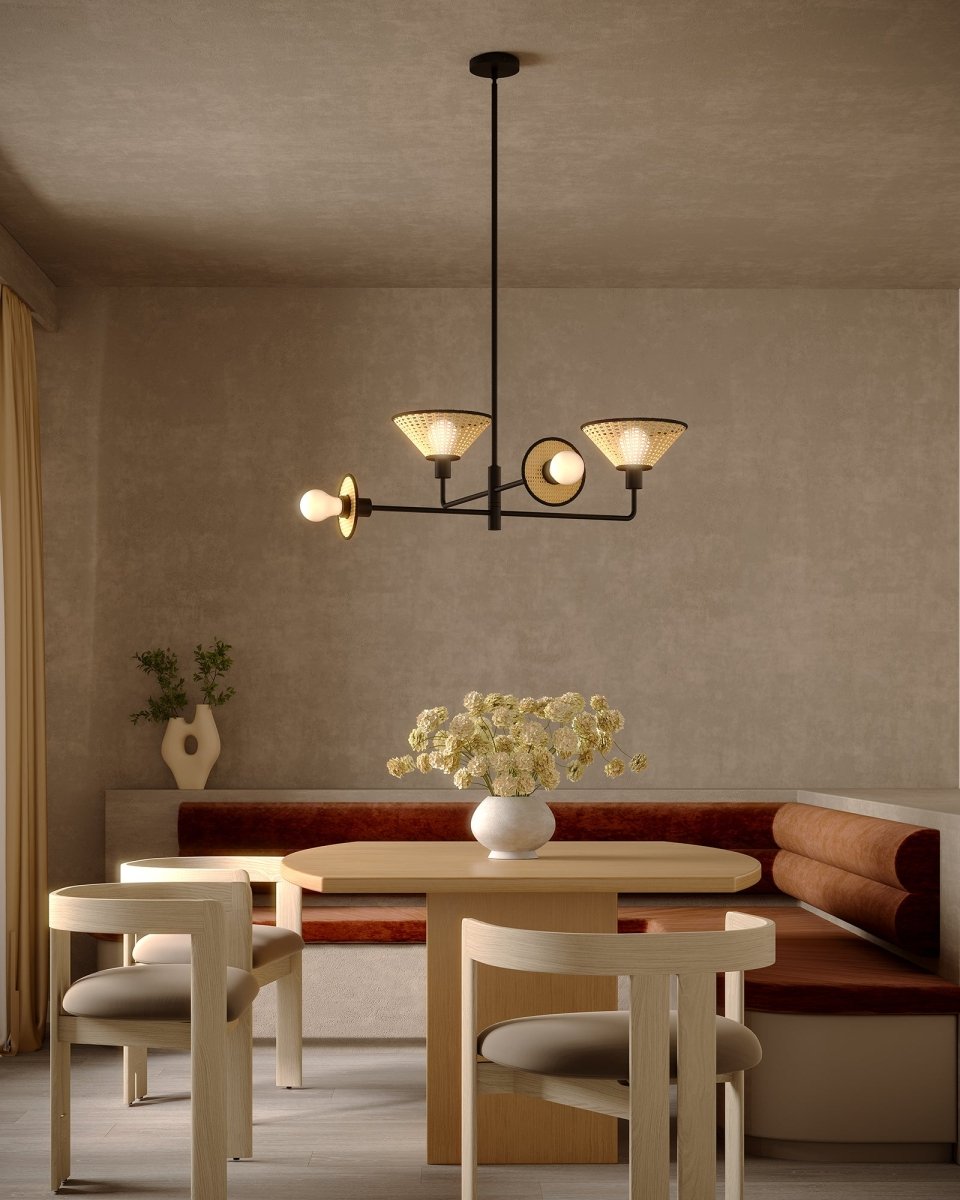 Chandelier Piper - Noir mat by Alora Lighting | Luminaires & cie