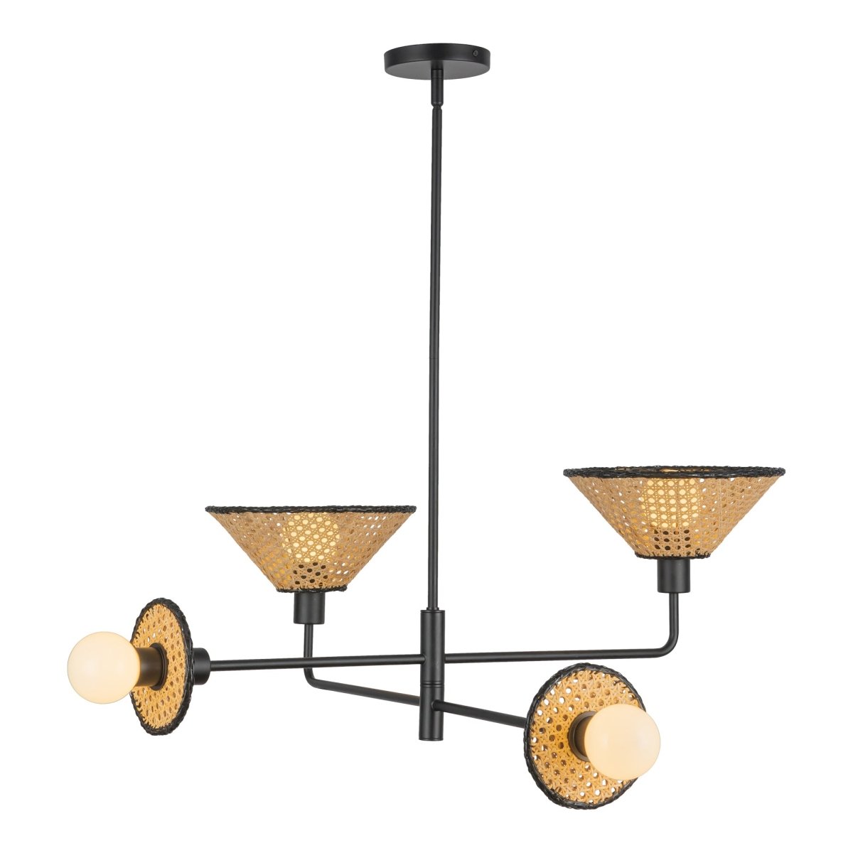 Chandelier Piper - Noir mat by Alora Lighting | Luminaires & cie