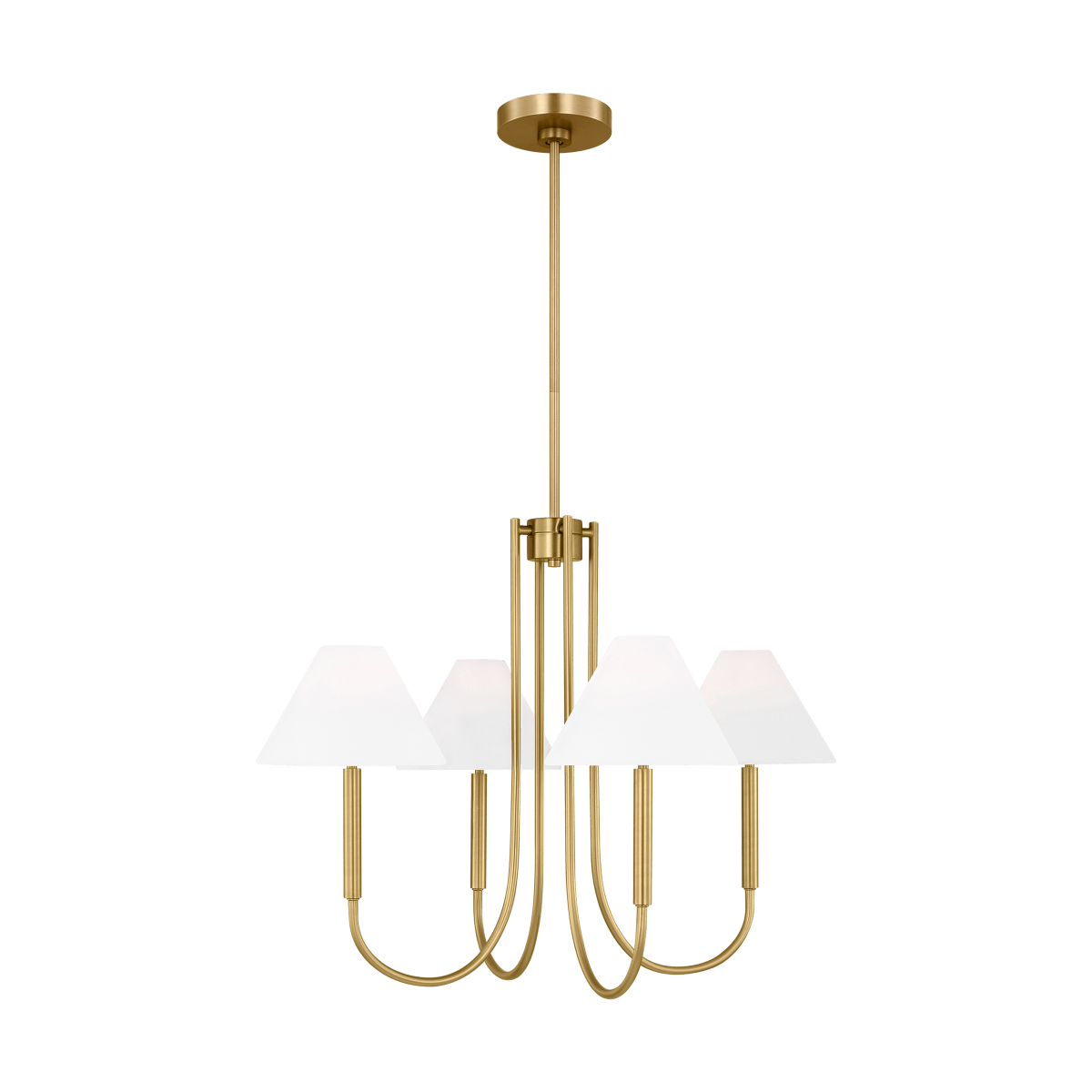 Chandelier Porteau - Laiton satiné 30" by Visual Comfort Studio | Luminaires & cie