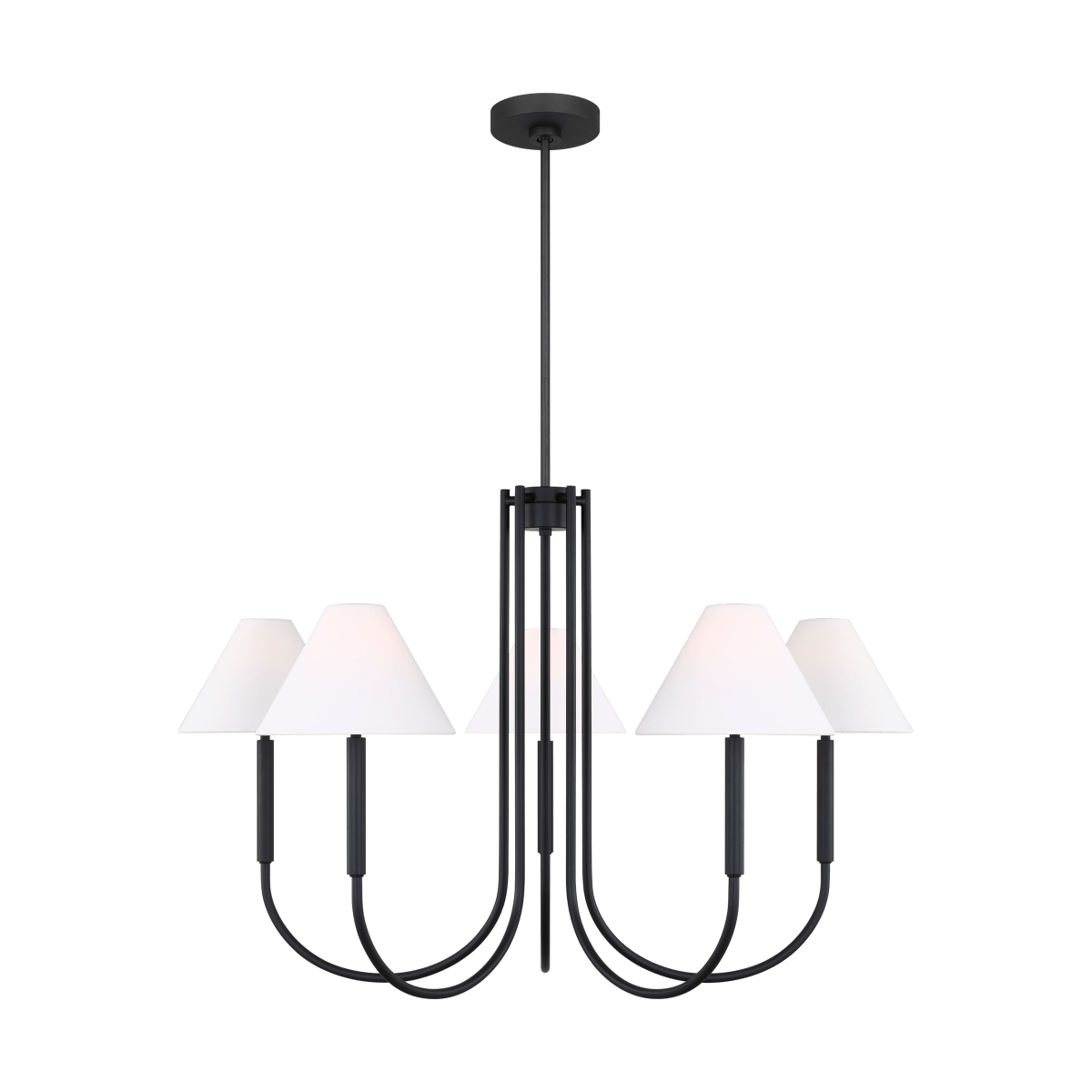 Chandelier Porteau - Noir de minuit 38" by Visual Comfort Studio | Luminaires & cie