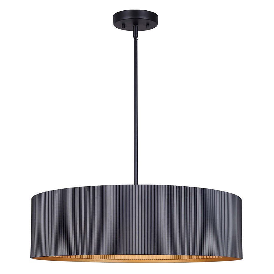 Chandelier Rexton - Noir mat 22" by Canarm | Luminaires & cie