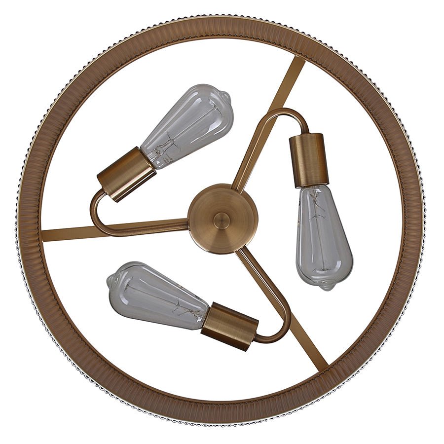 Chandelier Rexton - Blanc mat et or 22" by Canarm | Luminaires & cie