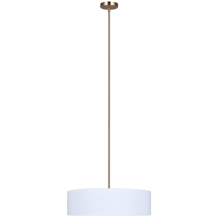 Chandelier Rexton - Blanc mat et or 22" by Canarm | Luminaires & cie
