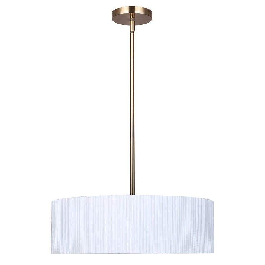 Chandelier Rexton - Blanc mat et or 22" by Canarm | Luminaires & cie