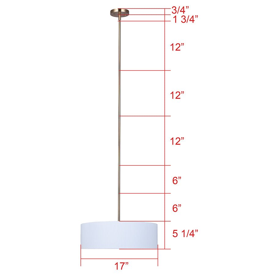 Chandelier Rexton - Blanc mat et or 22" by Canarm | Luminaires & cie