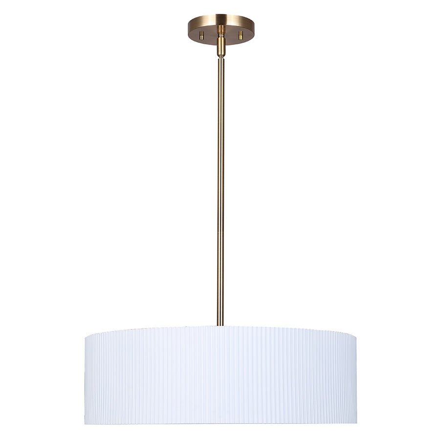 Chandelier Rexton - Blanc mat et or 22" by Canarm | Luminaires & cie