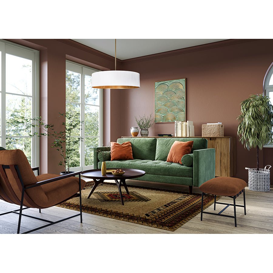 Chandelier Rexton - Blanc mat et or 22" by Canarm | Luminaires & cie