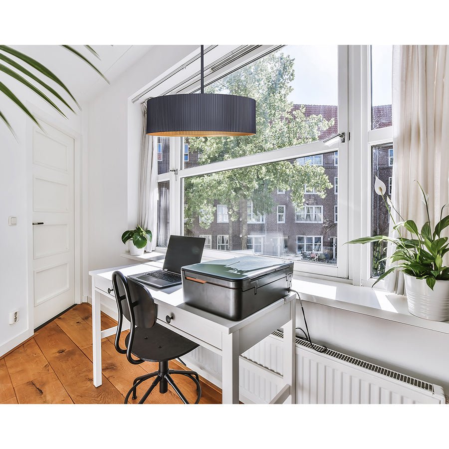 Chandelier Rexton - Blanc mat et or 22" by Canarm | Luminaires & cie