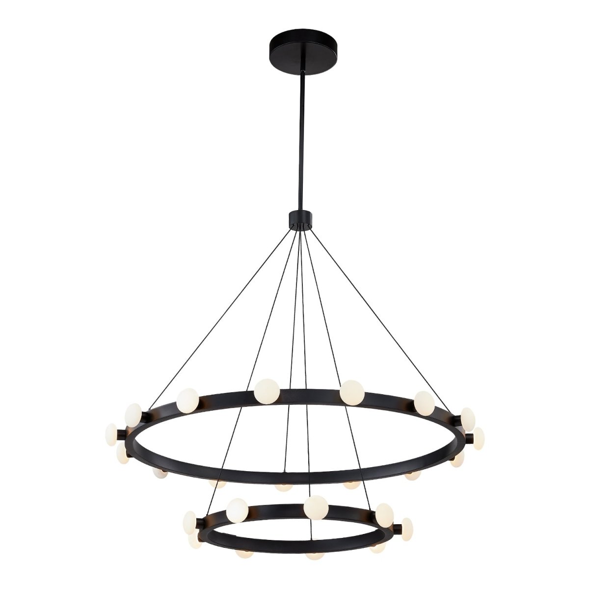 Chandelier Rezz - Noir by Kuzco Lighting | Luminaires & cie