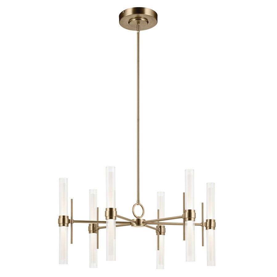 Chandelier Riven - Bronze au champagne by Kichler | Luminaires & cie