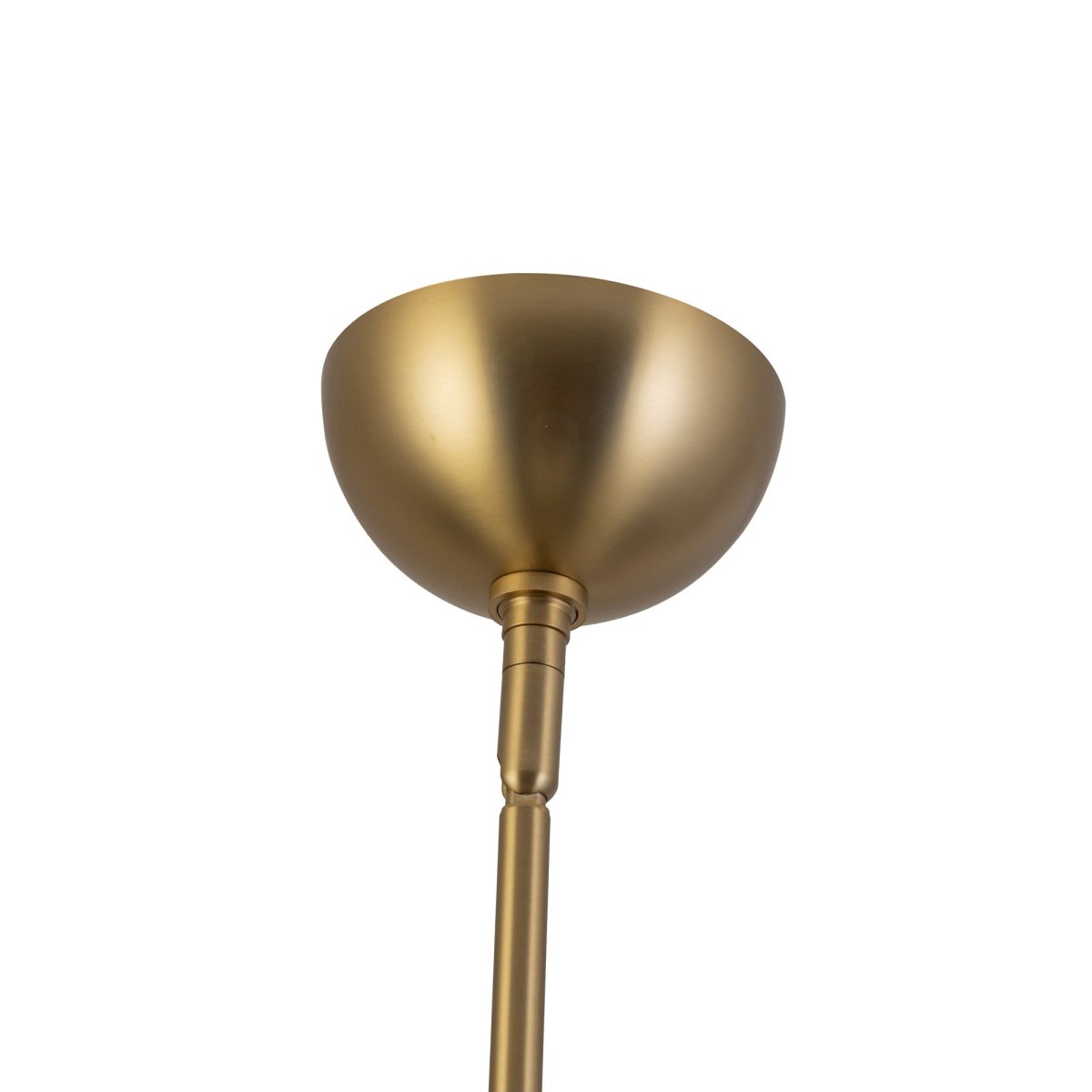 Chandelier Rosemary - Or brossé / blanc plié by Alora Lighting | Luminaires & cie