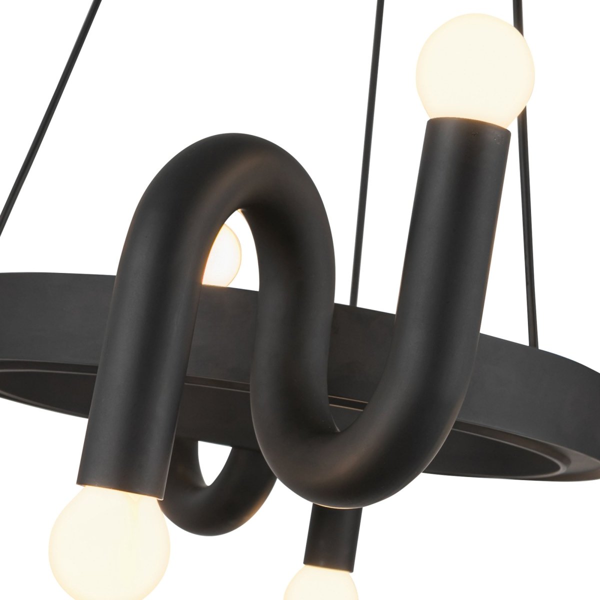 Chandelier Sadie - Noir mat by Alora Lighting | Luminaires & cie