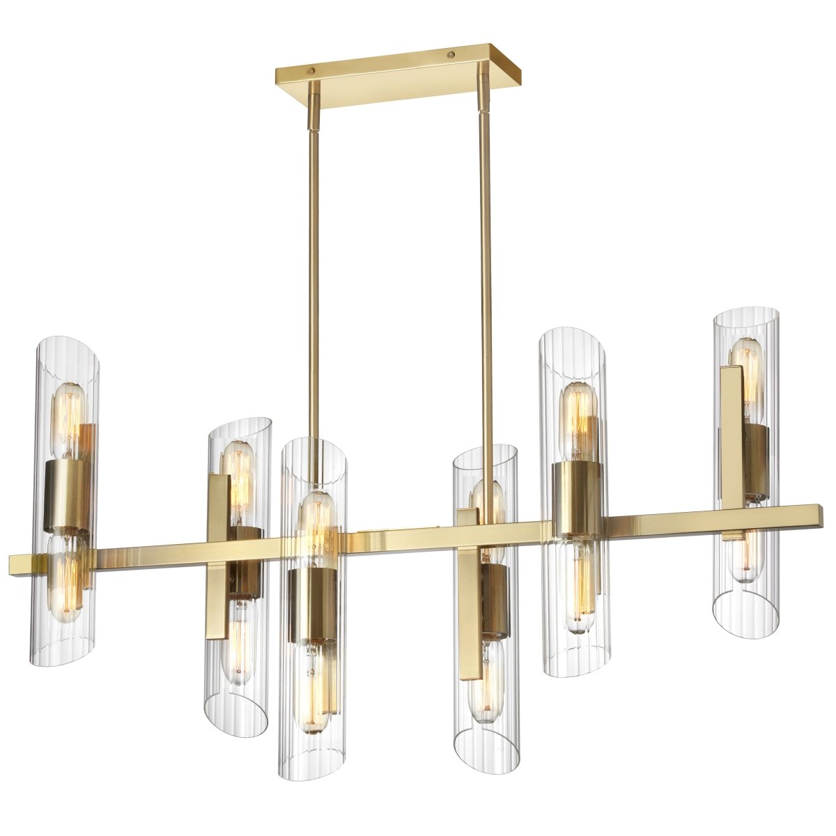 Chandelier Samantha - Laiton âgé by Dainolite | Luminaires & cie