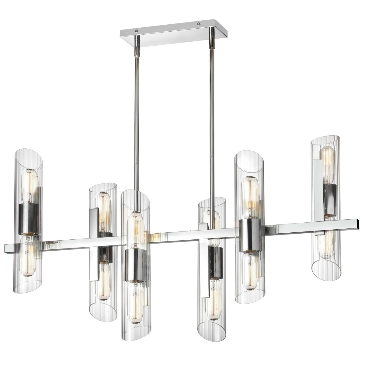 Chandelier Samantha - Chrome poli by Dainolite | Luminaires & cie