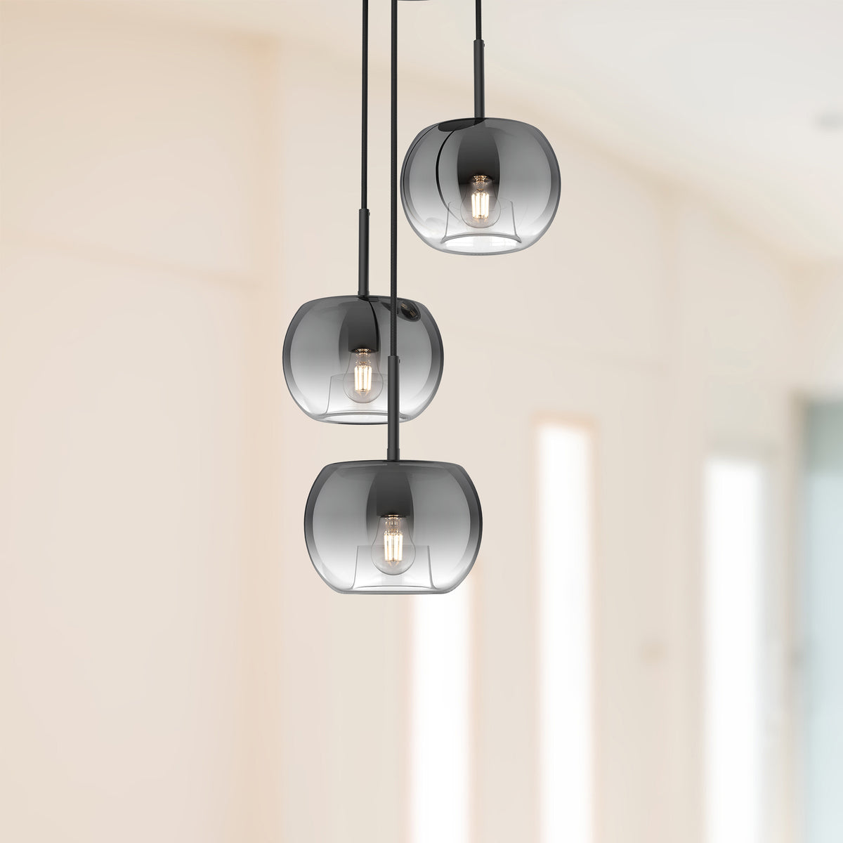 Lustre Samar Noir / Fumé – vue 3