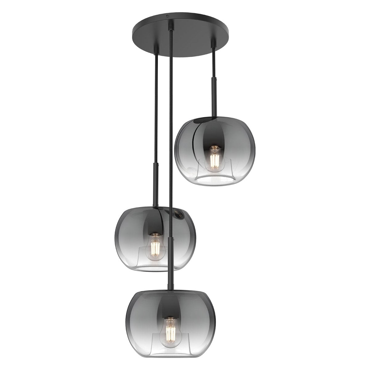 Chandelier Samar - Noir / fumé by Kuzco Lighting | Luminaires & cie