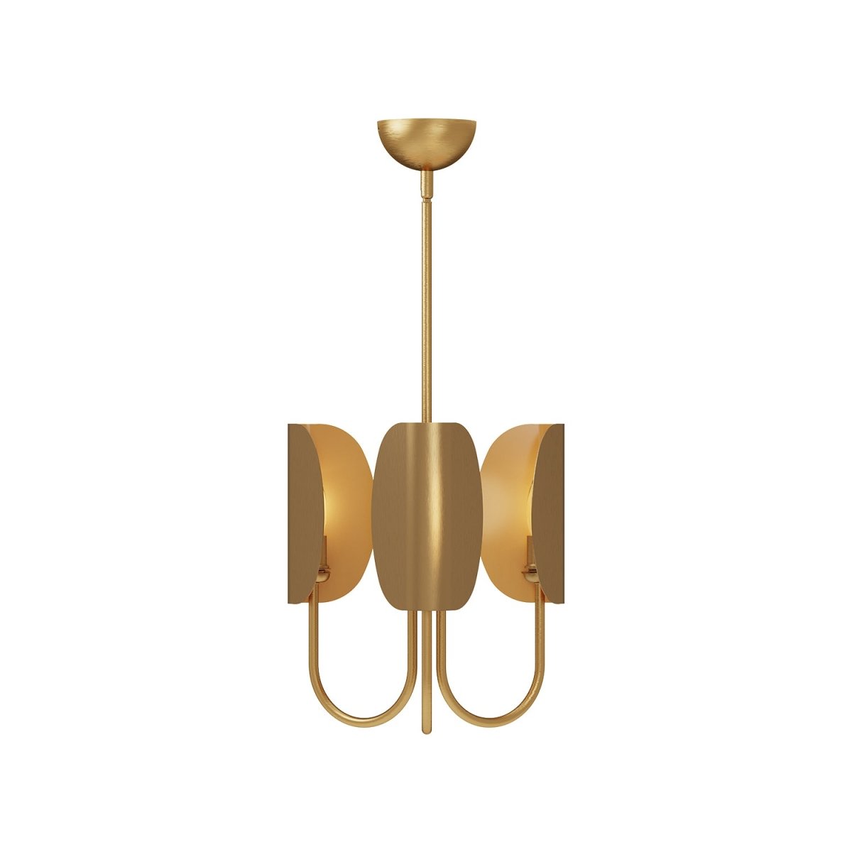 Chandelier Seno - Or vieilli 15" by Alora Lighting | Luminaires & cie