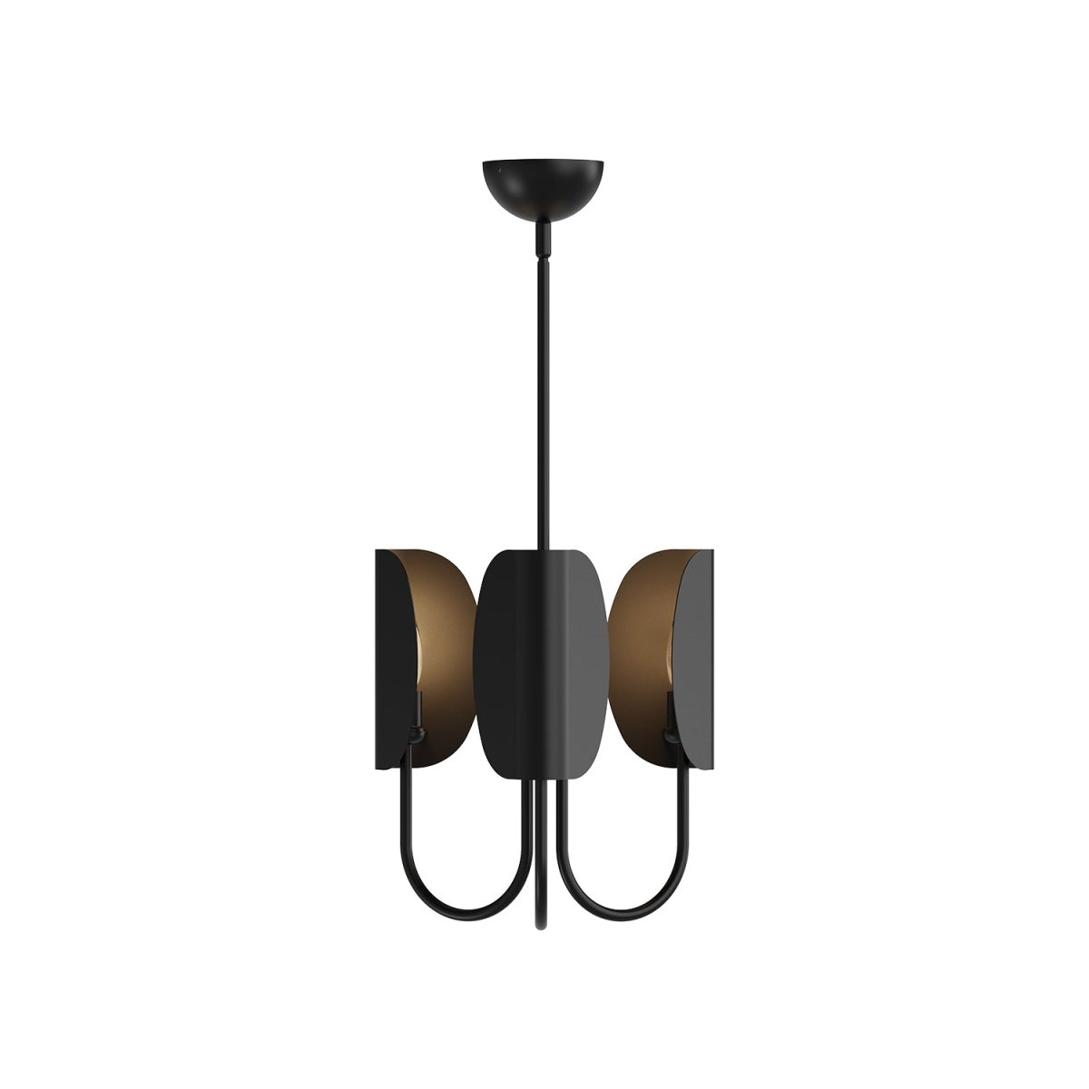 Chandelier Seno - Noir mat 15" by Alora Lighting | Luminaires & cie