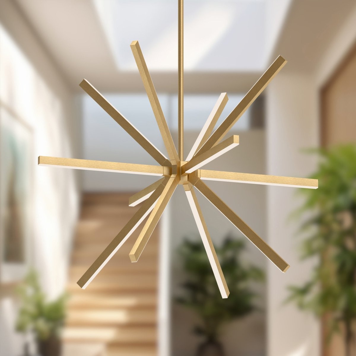 Chandelier Sirius - Or brossé 46 1/8" by Kuzco Lighting | Luminaires & cie