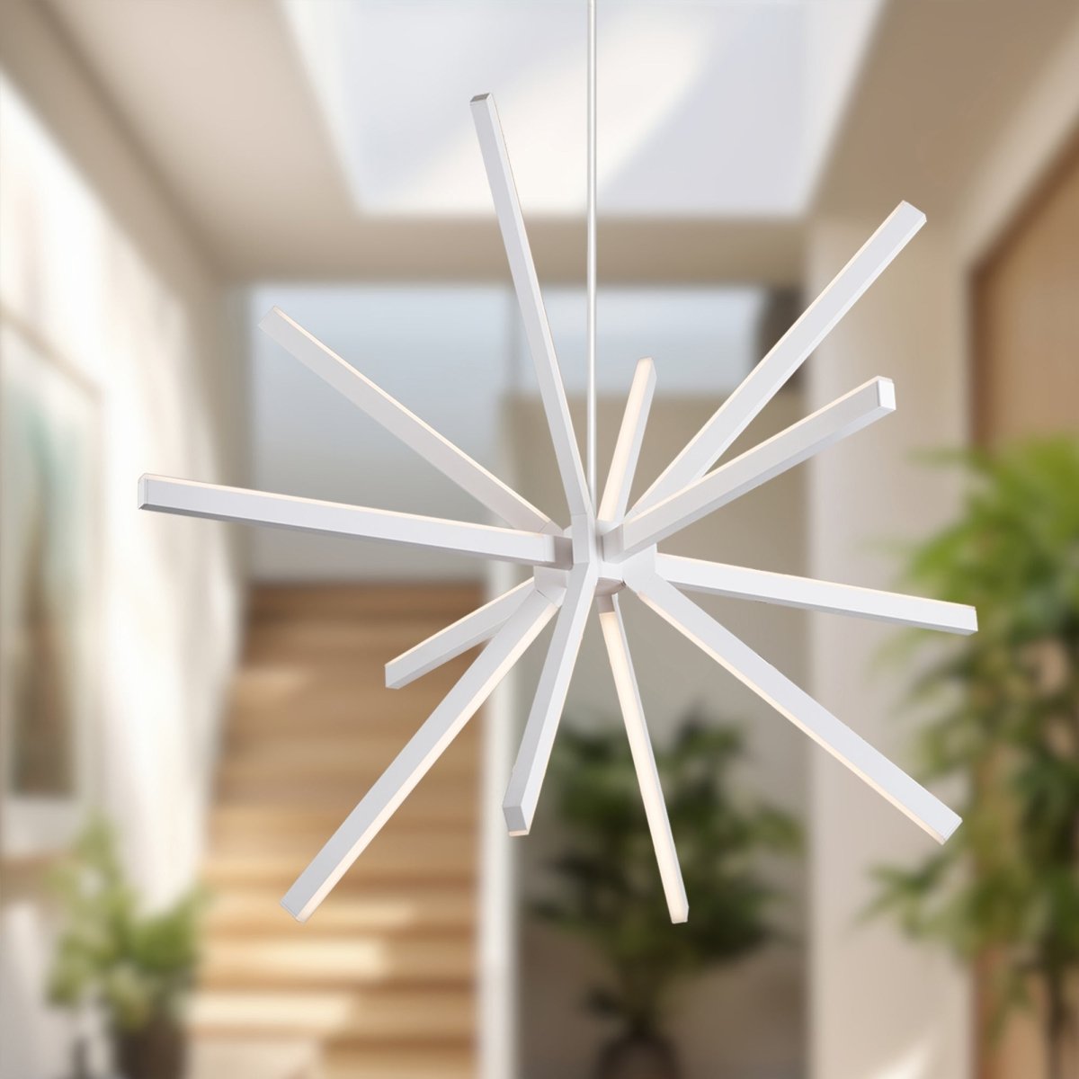 Chandelier Sirius - Blanc 46 1/8" by Kuzco Lighting | Luminaires & cie