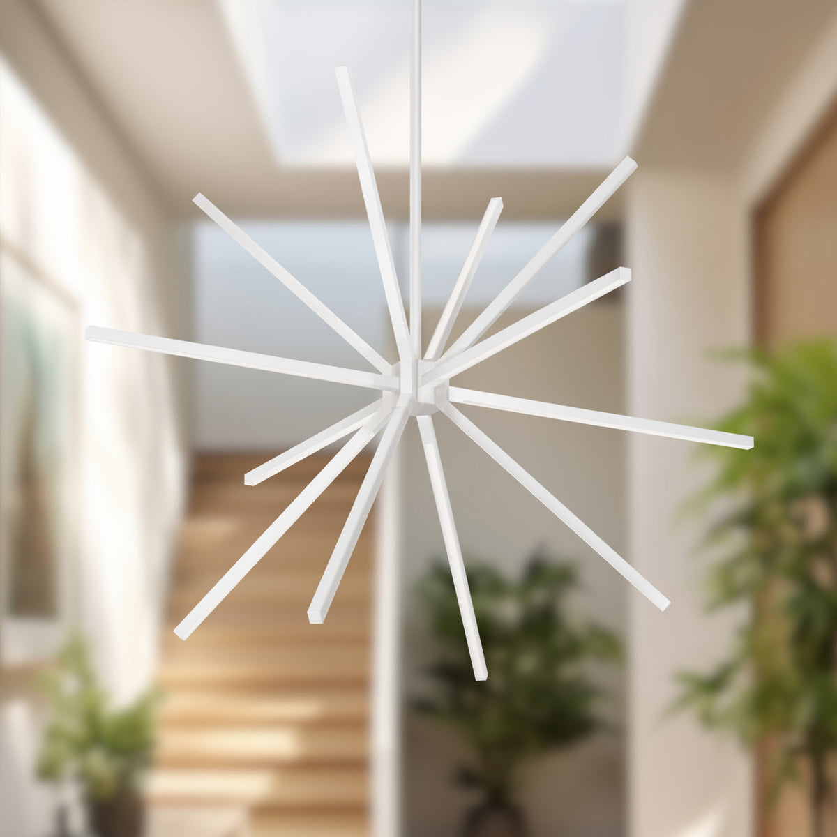 Lustre Sirius Minor Blanc, 32 1/4" – vue 3