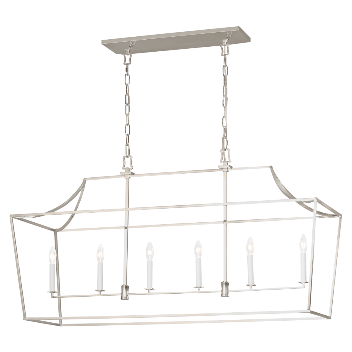 Chandelier Southold - Nickel poli 17" by Visual Comfort Studio | Luminaires & cie