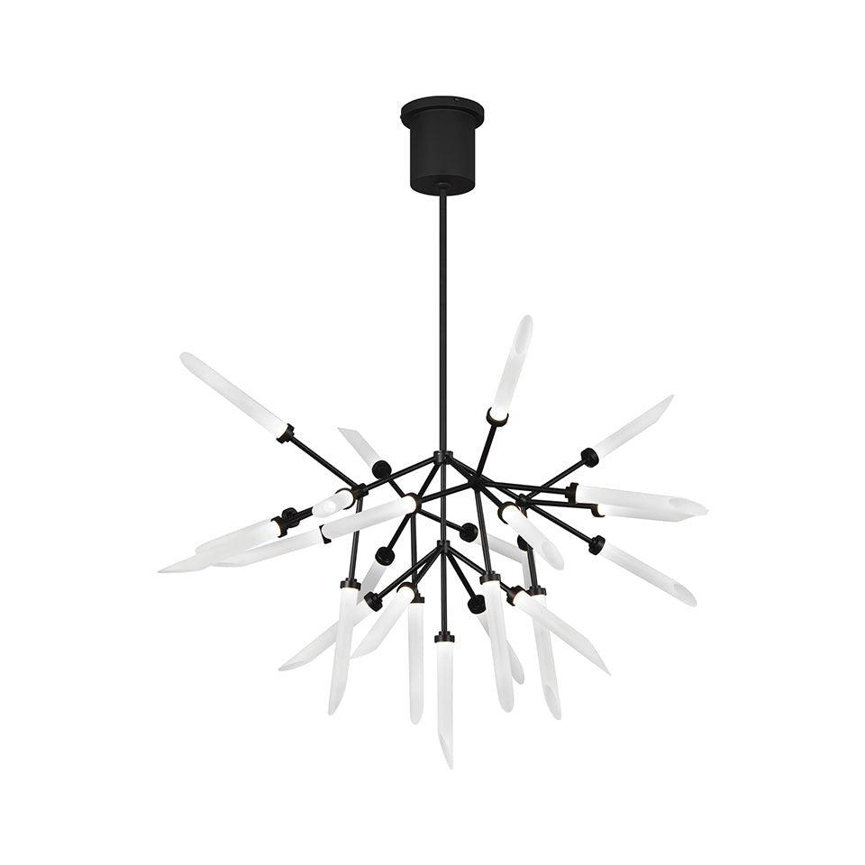 Chandelier Spur - Noir mat 26" by Tech Lighting | Luminaires & cie