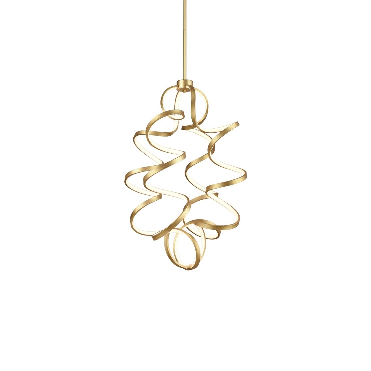 Chandelier Synergy - Laiton antique 23 5/8" by Kuzco Lighting | Luminaires & cie