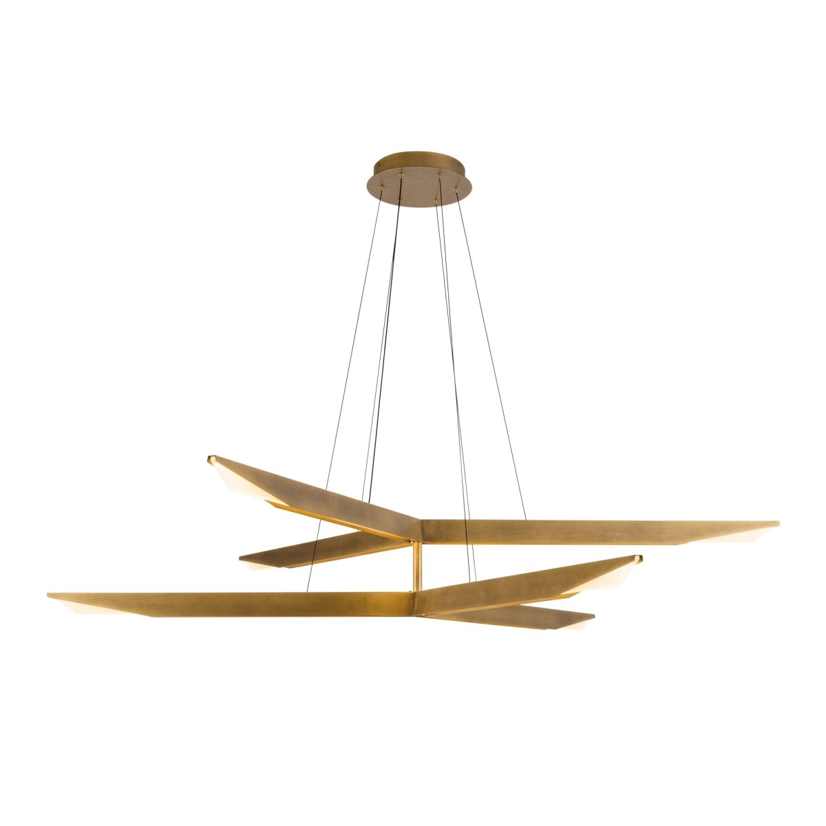 Chandelier Tachi - Laiton vintage by Kuzco Lighting | Luminaires & cie