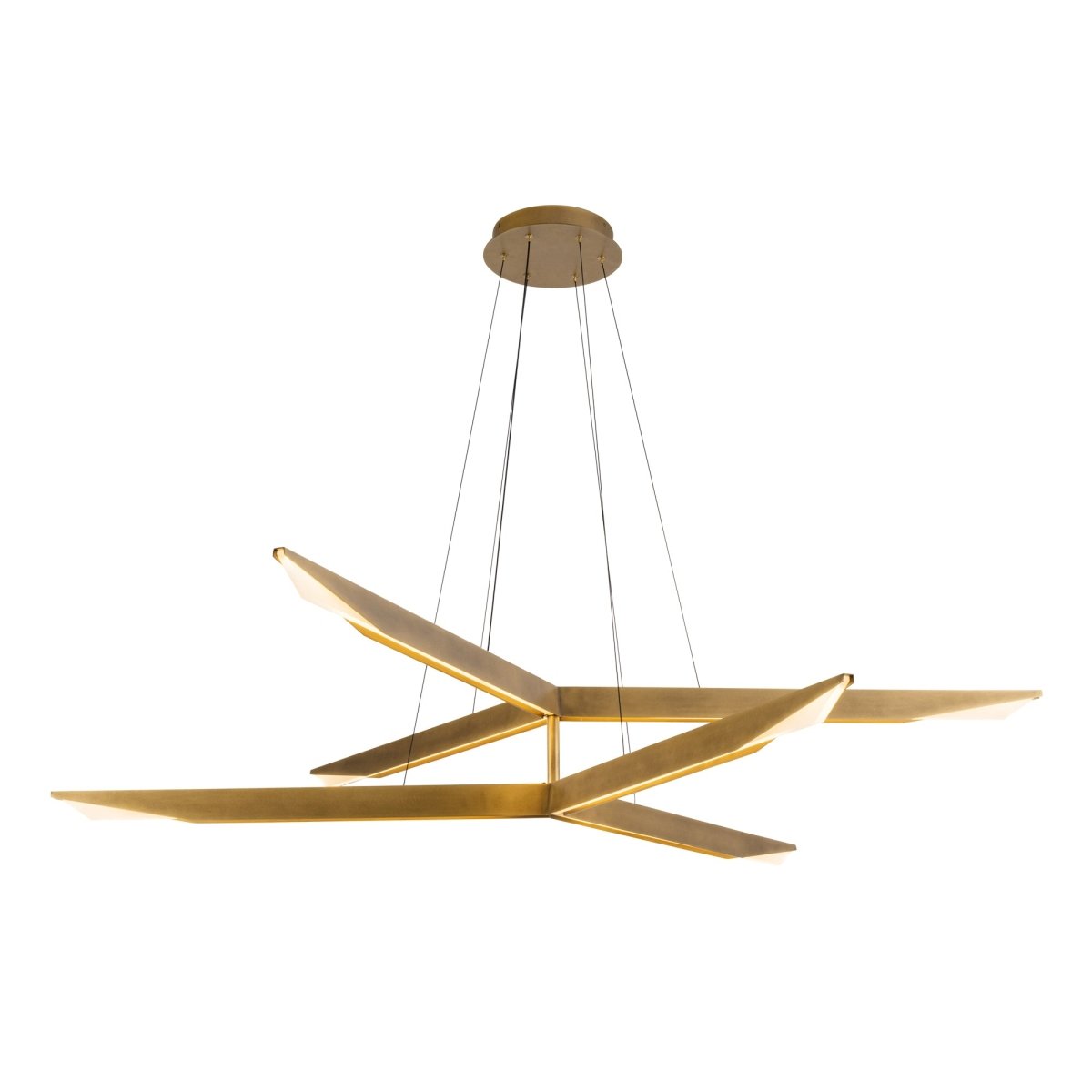 Chandelier Tachi - Laiton vintage by Kuzco Lighting | Luminaires & cie