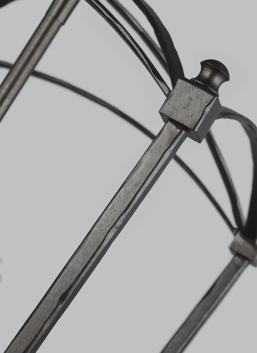 Chandelier Thayer - Smith Steel 12" by Visual Comfort Studio | Luminaires & cie