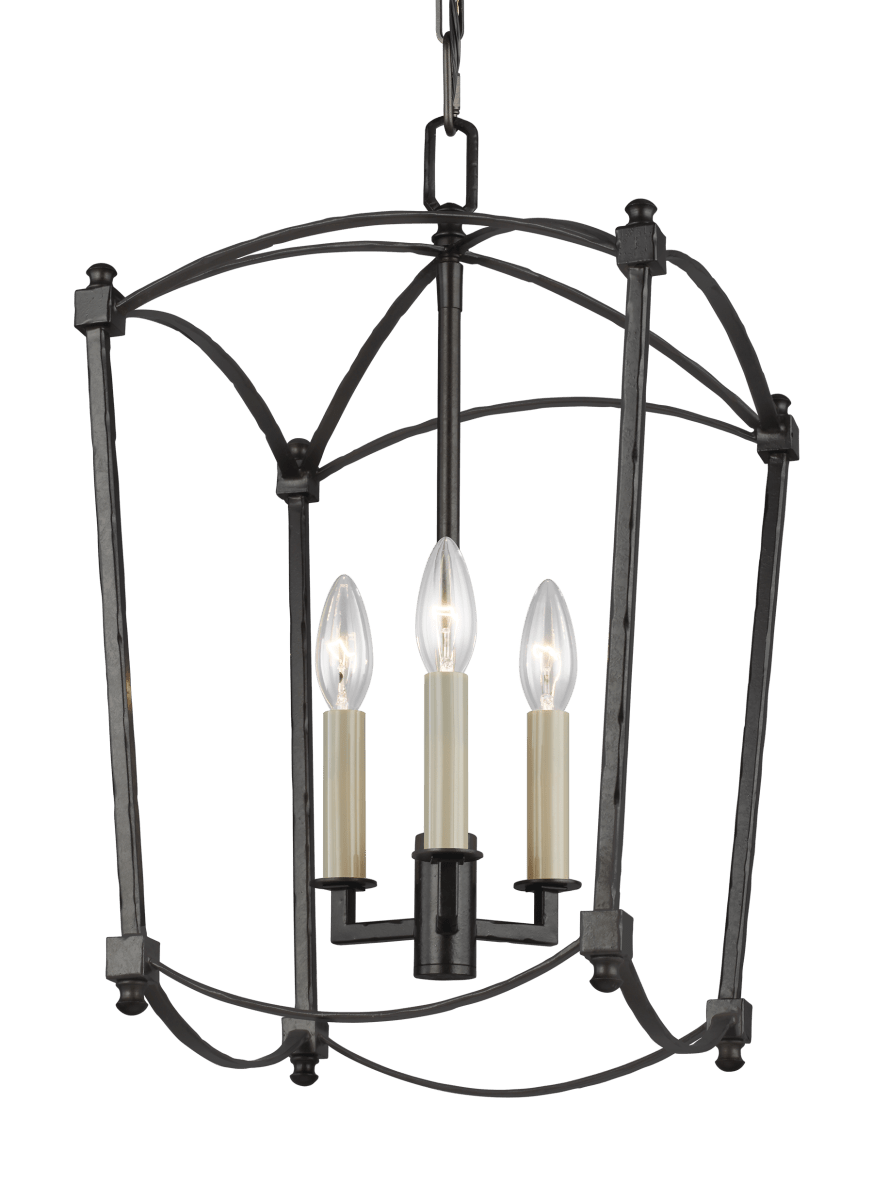 Chandelier Thayer - Smith Steel 12" by Visual Comfort Studio | Luminaires & cie