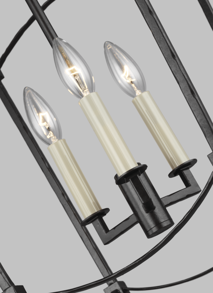 Chandelier Thayer - Smith Steel 12" by Visual Comfort Studio | Luminaires & cie