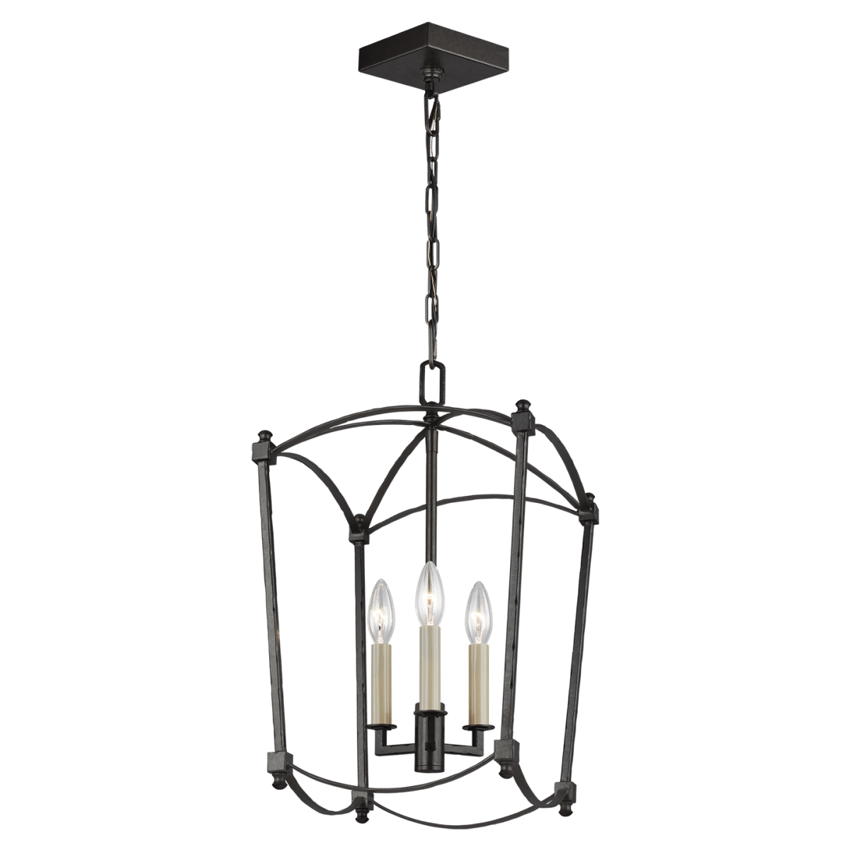 Chandelier Thayer - Smith Steel 12" by Visual Comfort Studio | Luminaires & cie