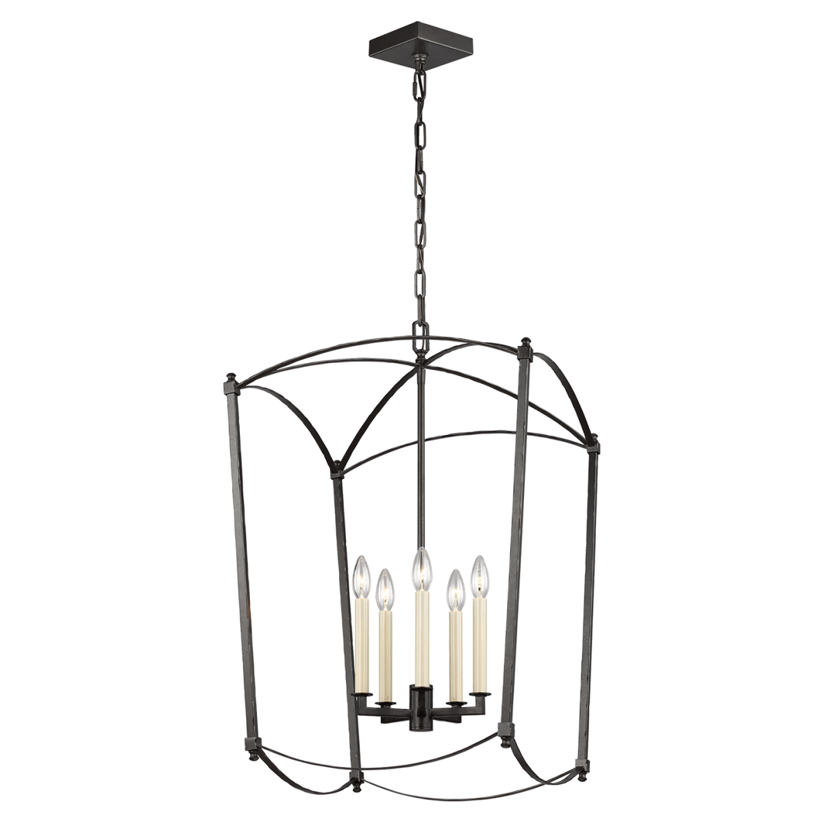 Chandelier Thayer - Smith Steel 19 1/4" by Visual Comfort Studio | Luminaires & cie