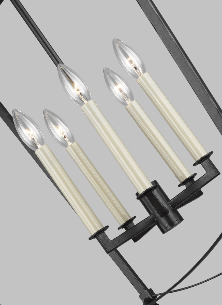 Chandelier Thayer - Smith Steel 19 1/4" by Visual Comfort Studio | Luminaires & cie