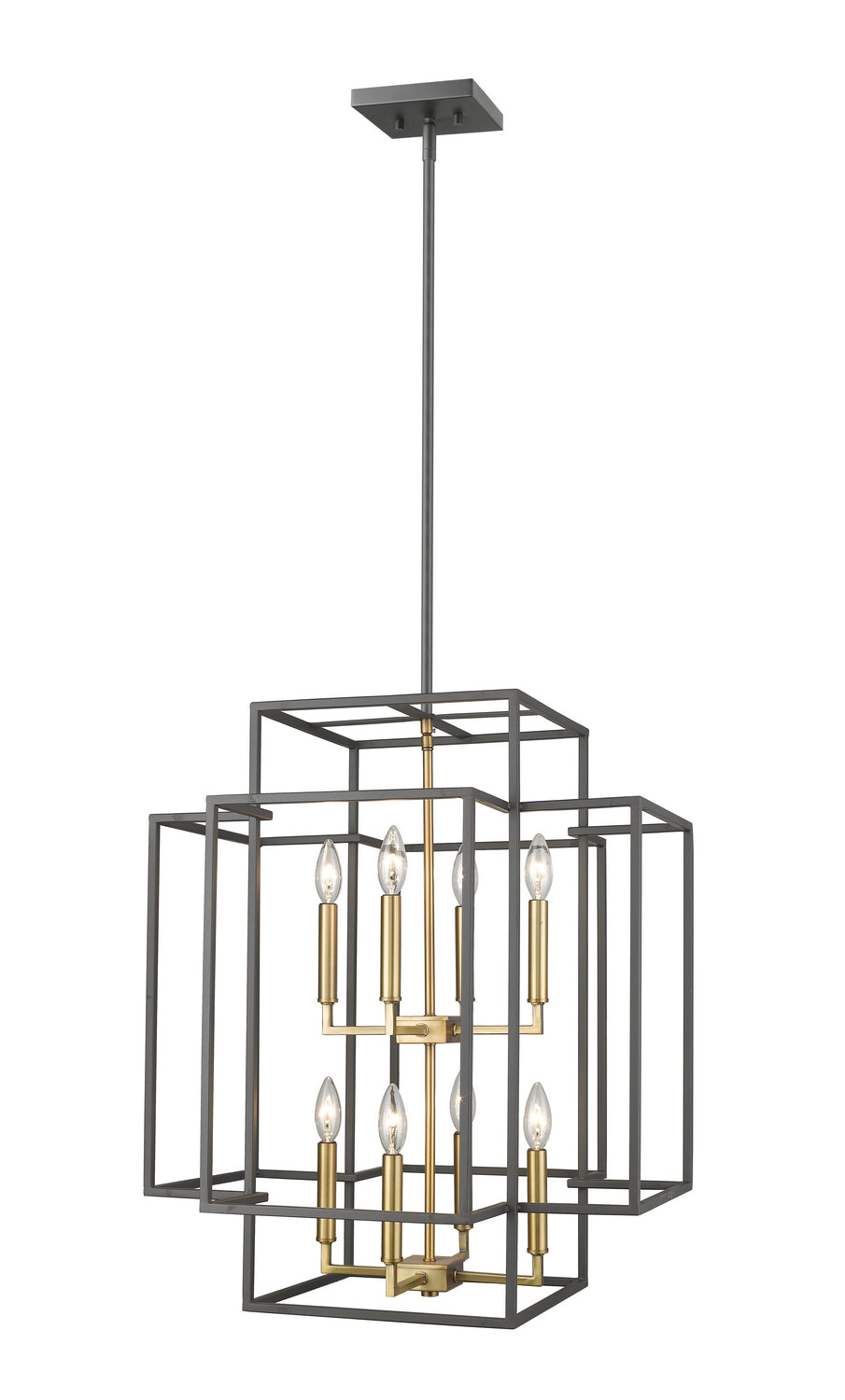 Lustre Titania Bronze + Laiton vieilli, 28" – Z-Lite
