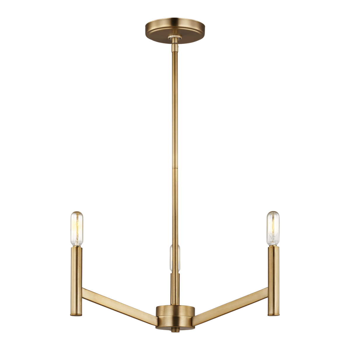 Chandelier Vector - Laiton satiné 18" Ampoules DEL incluses by Visual Comfort Studio | Luminaires & cie