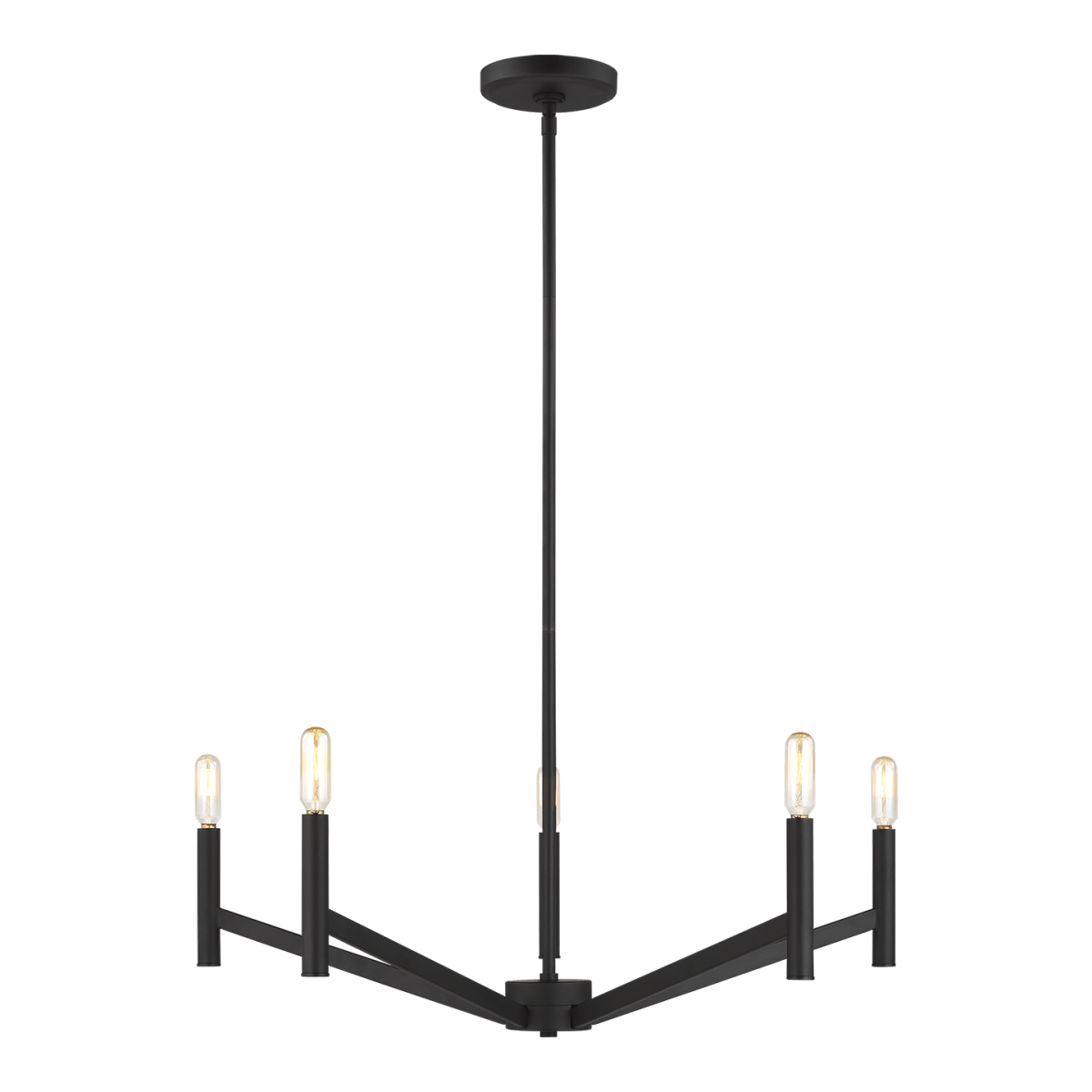Chandelier Vector - Noir de minuit 28" Ampoules DEL incluses by Visual Comfort Studio | Luminaires & cie