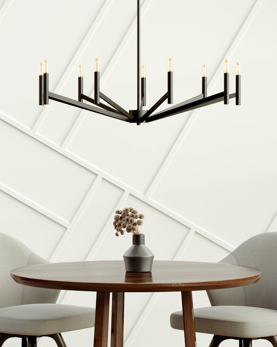 Chandelier Vector - Noir de minuit 36" Ampoules non - incluses by Visual Comfort Studio | Luminaires & cie