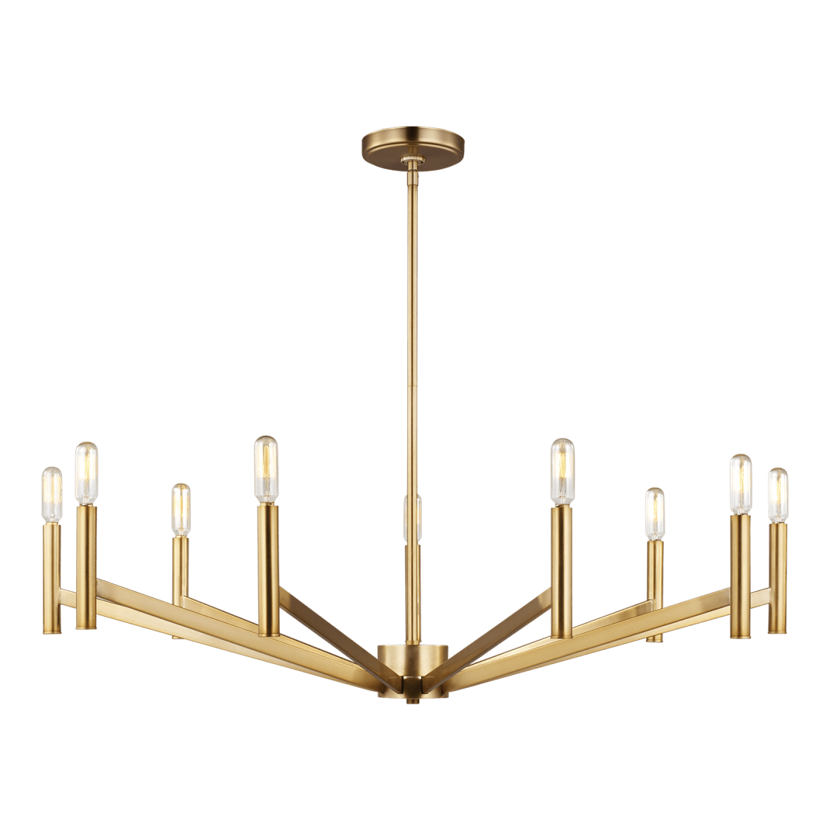 Chandelier Vector - Laiton satiné 36" Ampoules DEL incluses by Visual Comfort Studio | Luminaires & cie