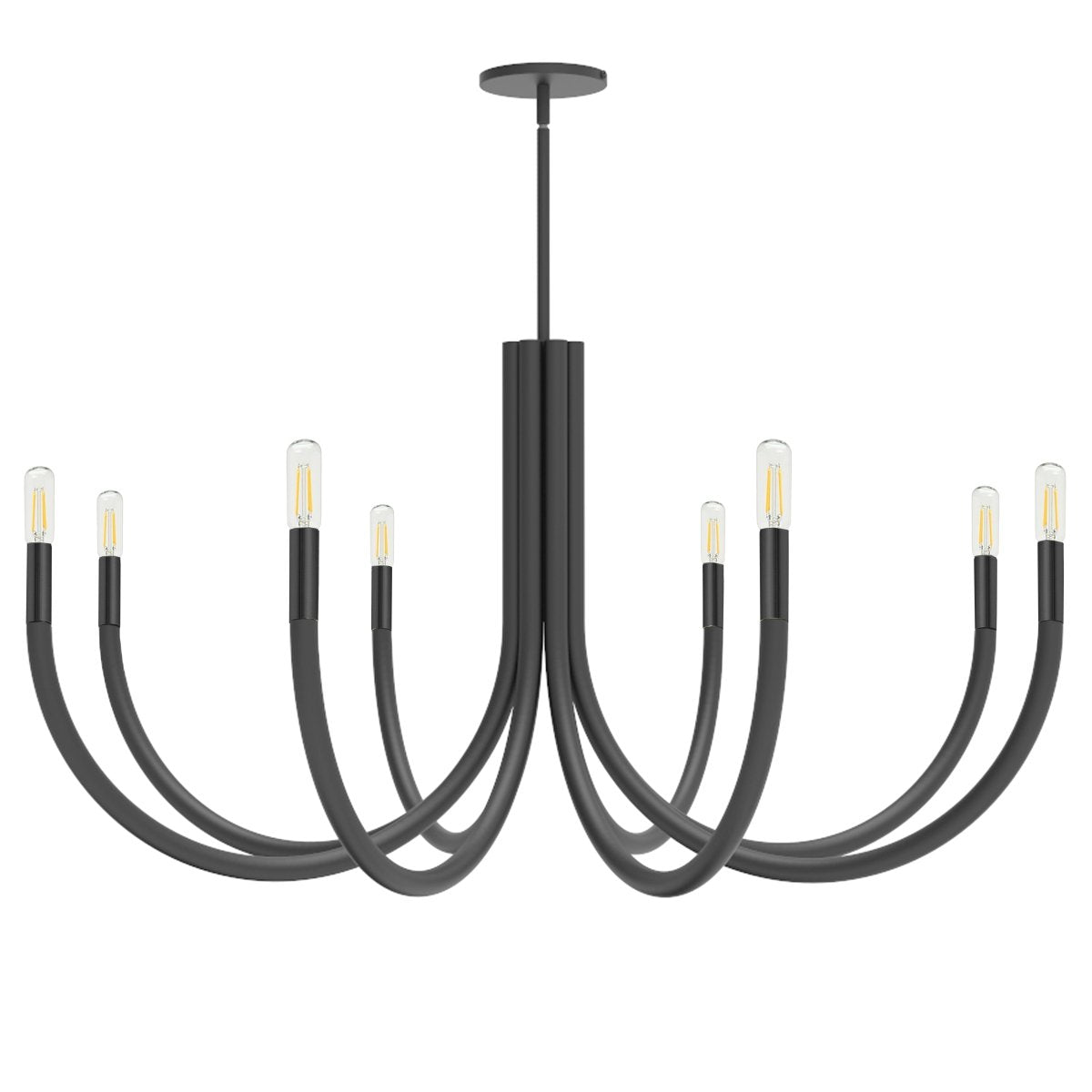 Chandelier Wand - Noir mat 38" by Dainolite | Luminaires & cie