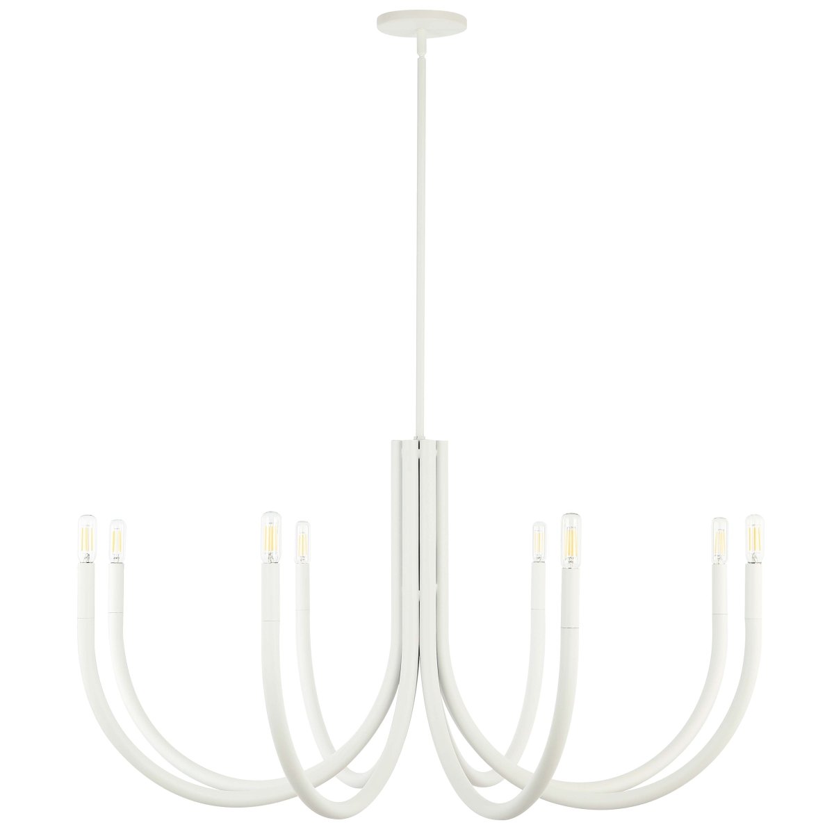 Chandelier Wand - Blanc sable 38" by Dainolite | Luminaires & cie