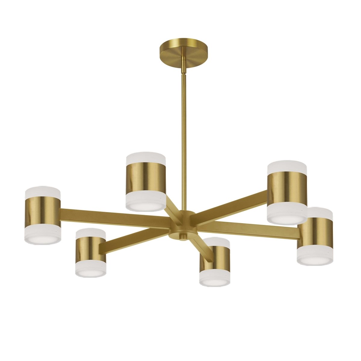 Chandelier Wilson - Laiton âgé 28" by Dainolite | Luminaires & cie