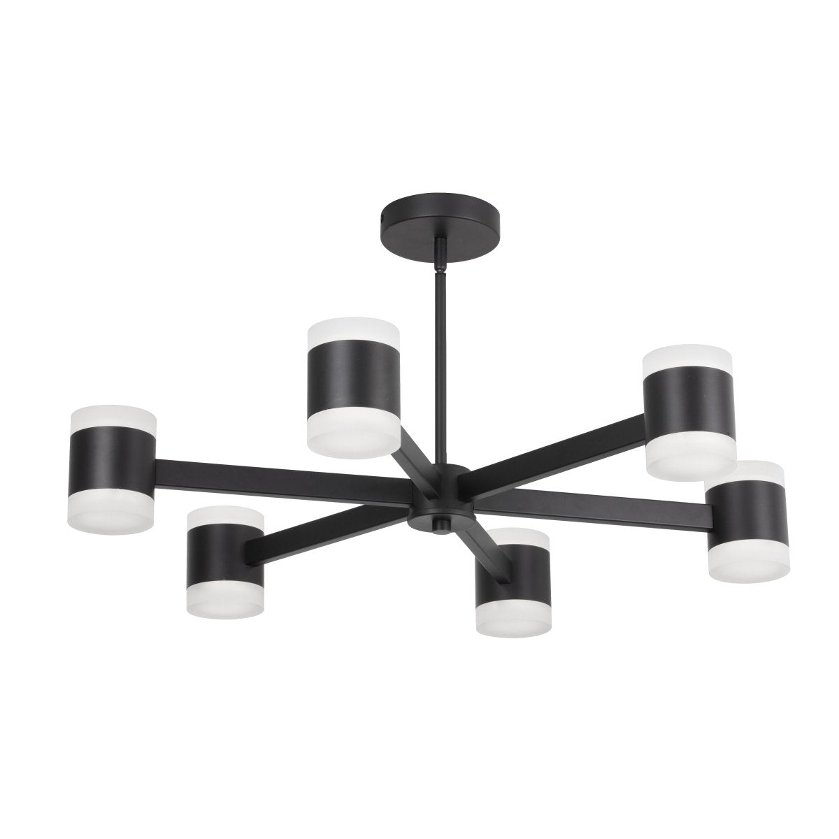 Chandelier Wilson - Noir mat 28" by Dainolite | Luminaires & cie