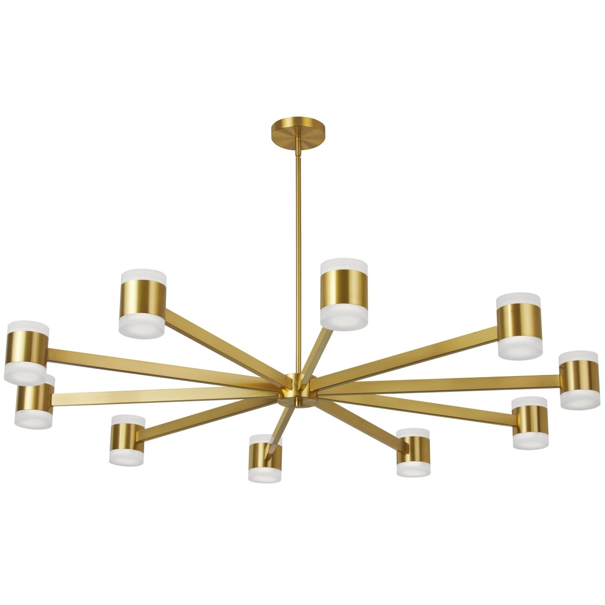 Chandelier Wilson - Laiton âgé 48" by Dainolite | Luminaires & cie